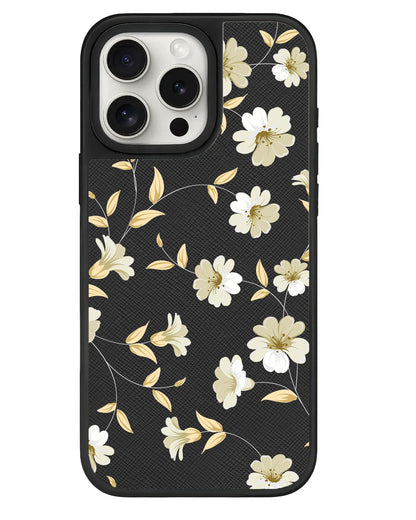 iPhone Leather Grip - White Magnolia