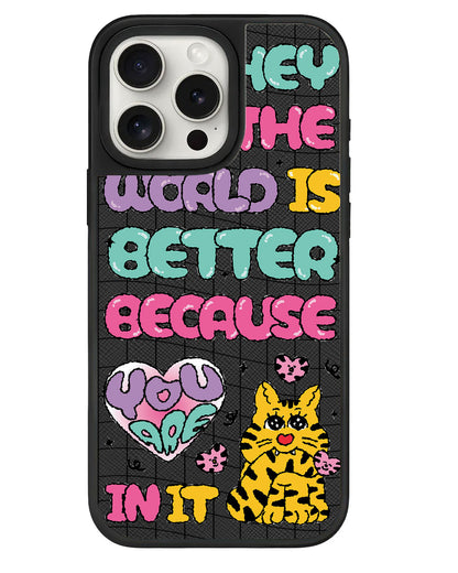 iPhone Leather Grip - You're My World