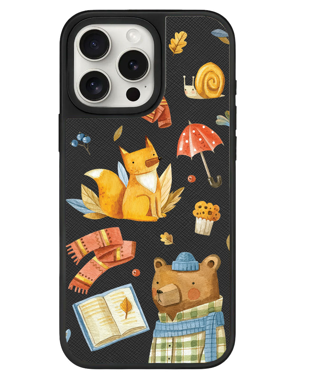 iPhone Leather Grip Case - Bear & Fox