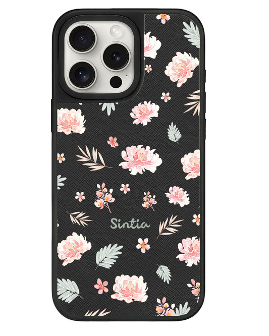 iPhone Leather Grip Case - Botanical Garden 4.0