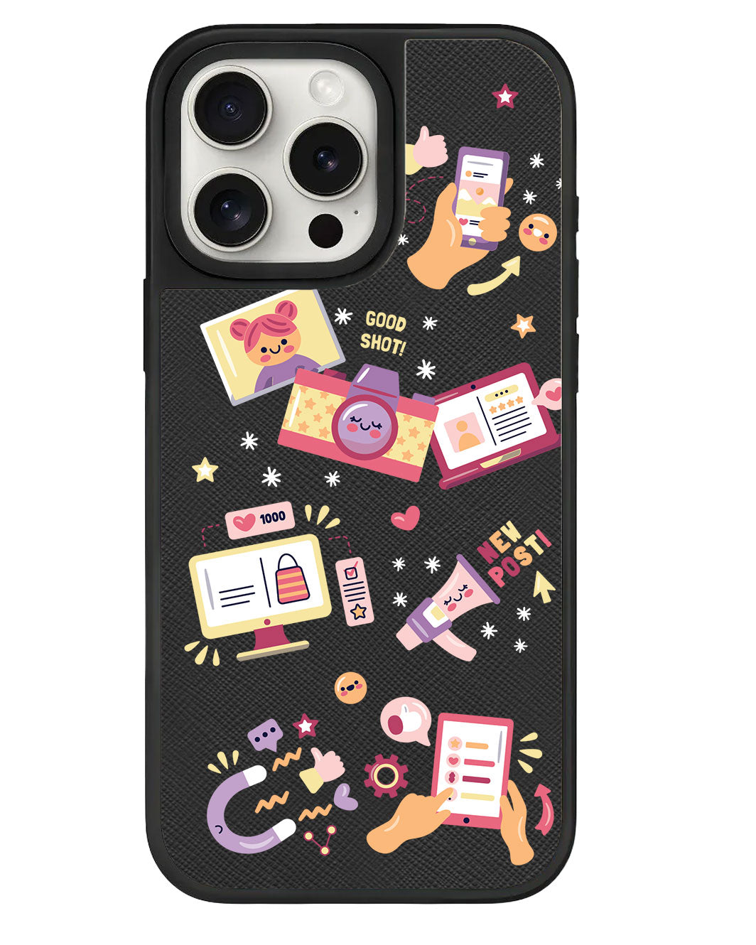 iPhone Leather Grip - Content Creator