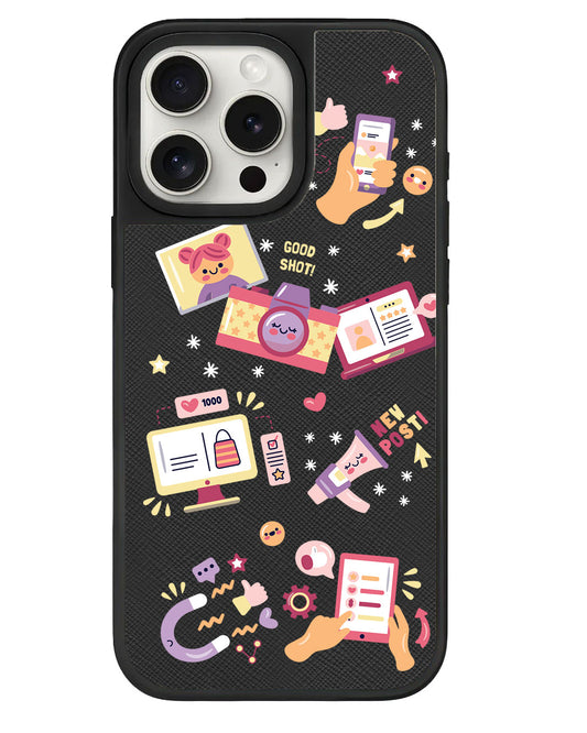 iPhone Leather Grip - Content Creator