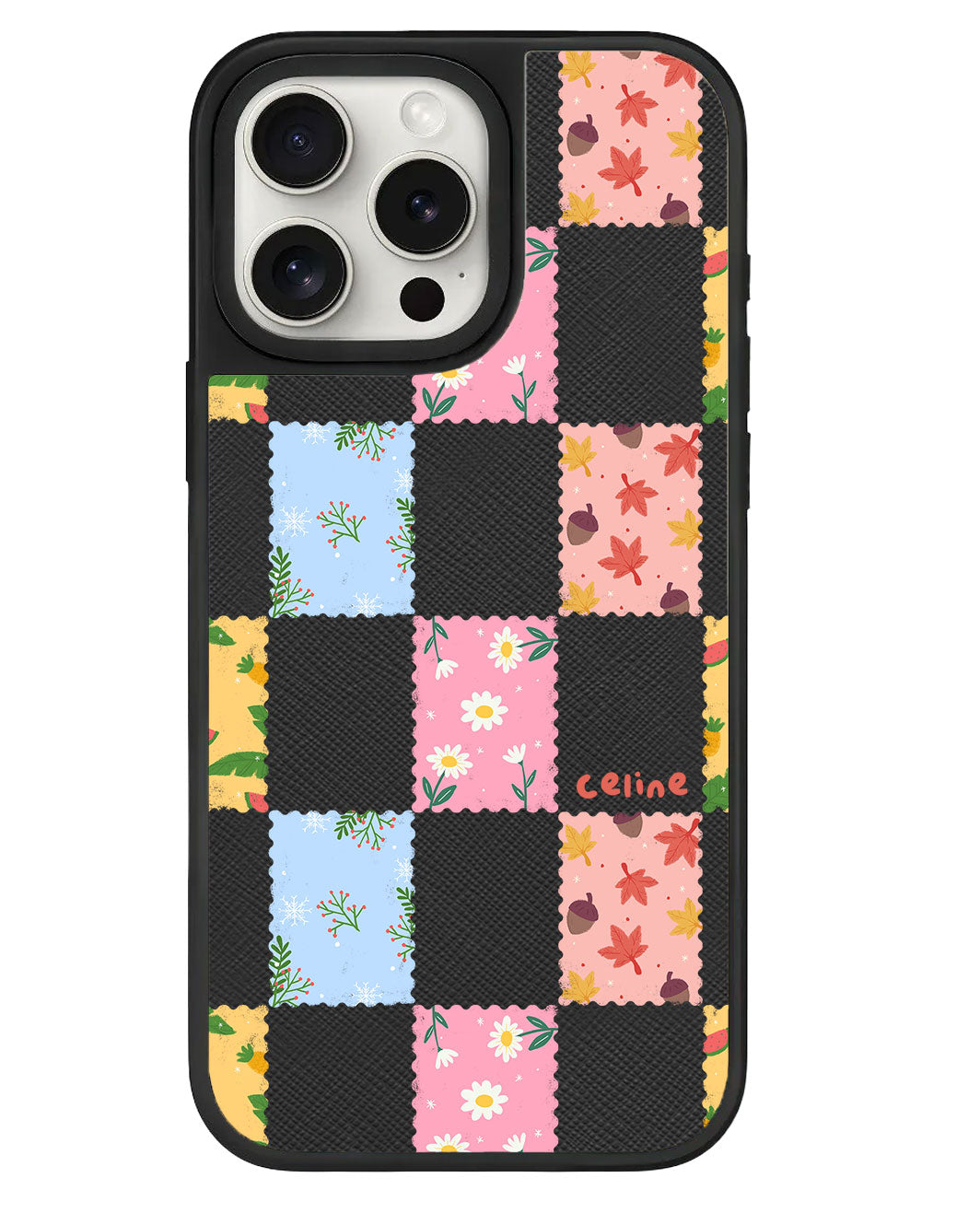 iPhone Leather Grip - Four Seasons Stamps