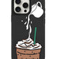 iPhone Leather Grip Case - Coffee Frappe