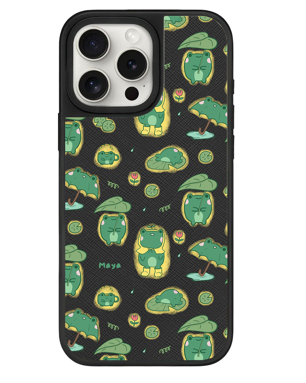 iPhone Leather Grip - Happy Rain