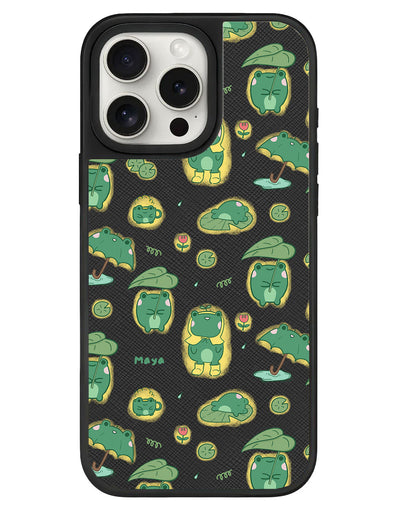 iPhone Leather Grip - Happy Rain