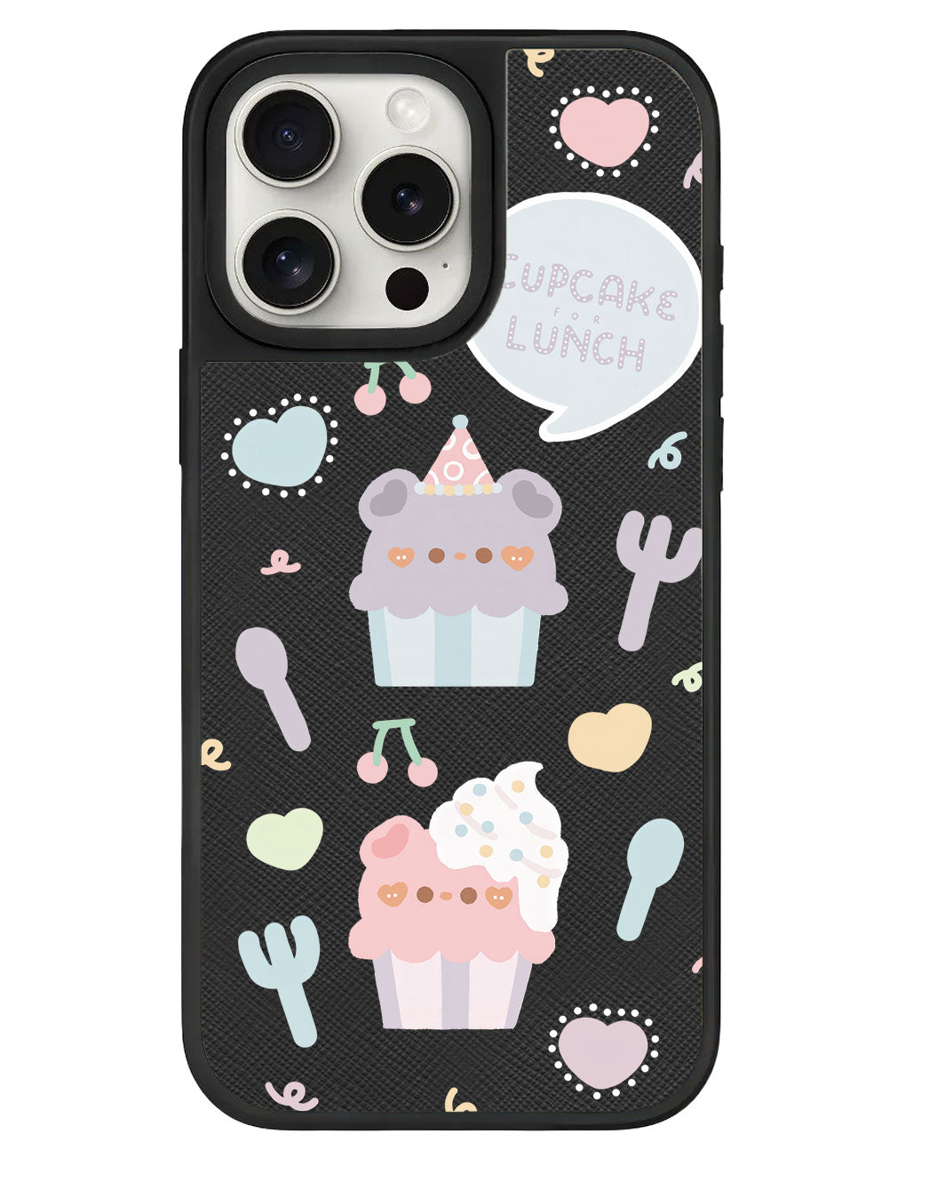 iPhone Leather Grip Case - Cupcake