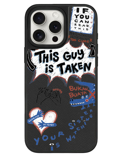 iPhone Leather Grip - Pelakor Proof (For Him)