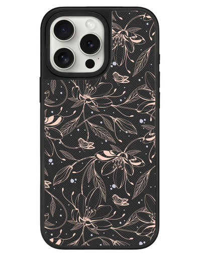 iPhone Leather Grip - Sketchy Flower & Butterfly 1.0