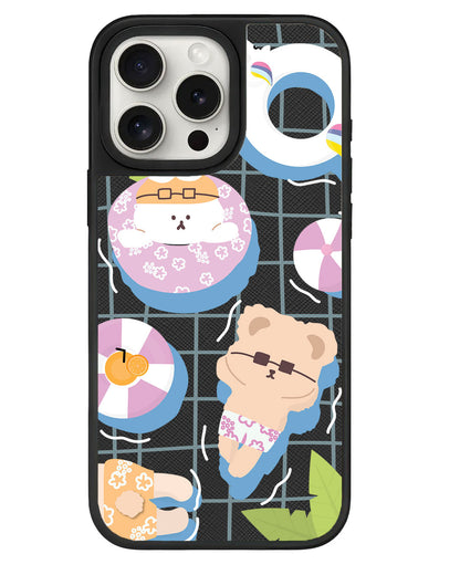 iPhone Leather Grip - Pool Party Pink