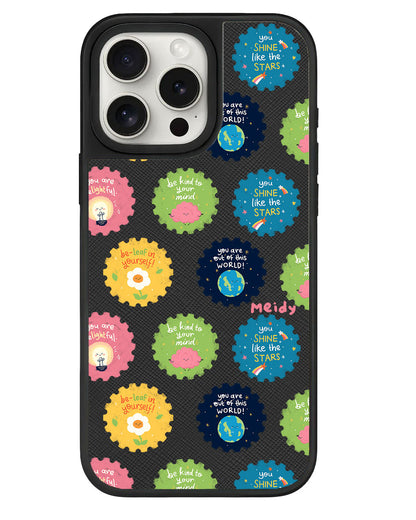 iPhone Leather Grip - Self Reminder Stamps