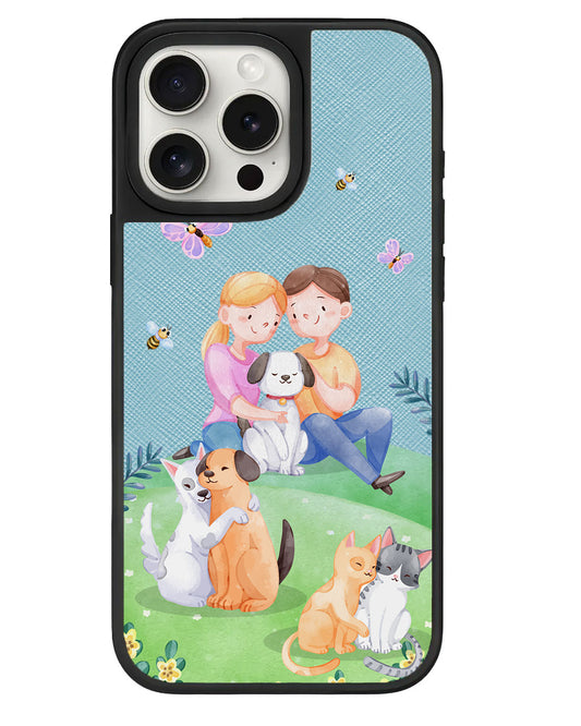 iPhone Leather Grip - Adorable Animals