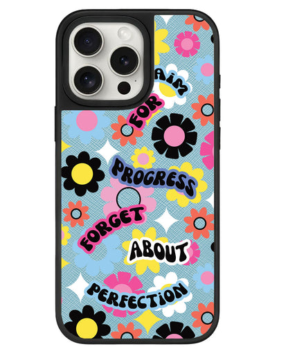 iPhone Leather Grip - Aim Progress Not Perfection