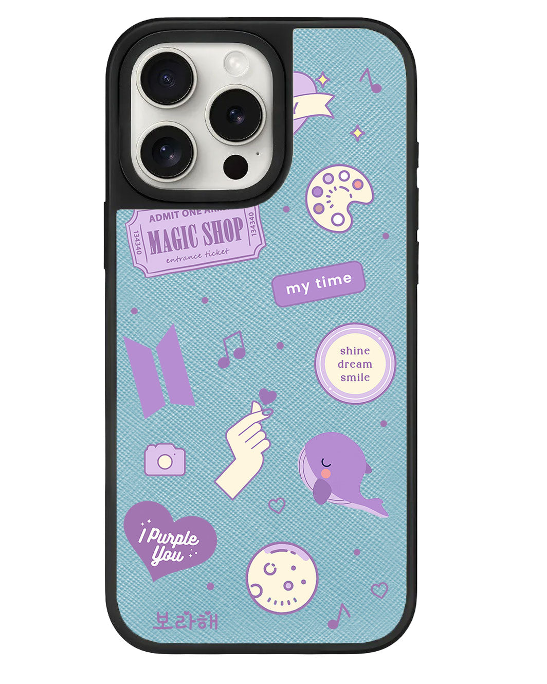 iPhone Leather Grip - BTS Sticker Pack