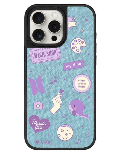 iPhone Leather Grip - BTS Sticker Pack