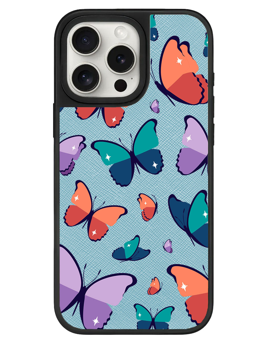 iPhone Leather Grip Case - Butterfly