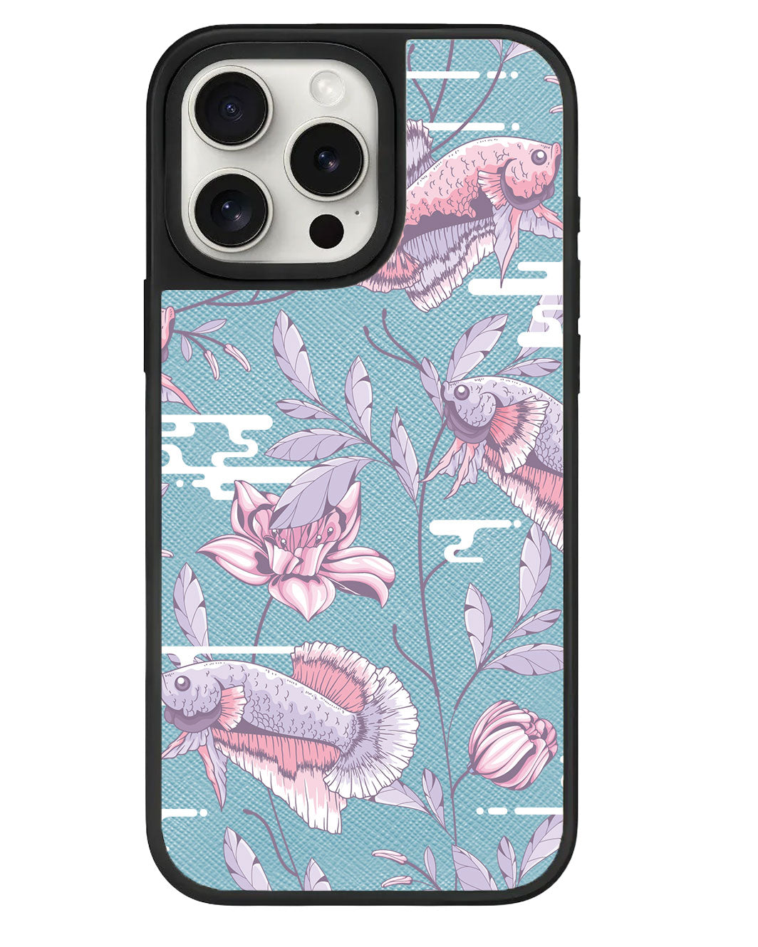 iPhone Leather Grip - Fish & Floral 1.0