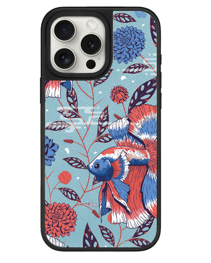 iPhone Leather Grip - Fish & Floral 2.0