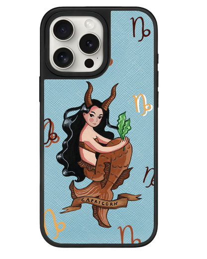 iPhone Leather Grip - Capricorn