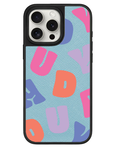 iPhone Leather Grip - Chubby Monogram