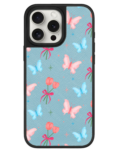 iPhone Leather Grip - Coquette Butterfly