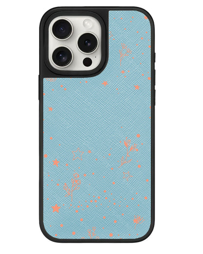 iPhone Leather Grip - Coral Constellation