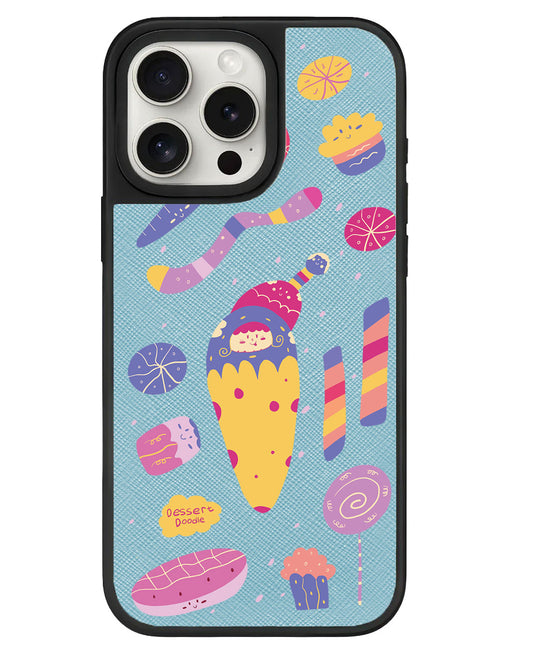 iPhone Leather Grip - Dessert Doodle