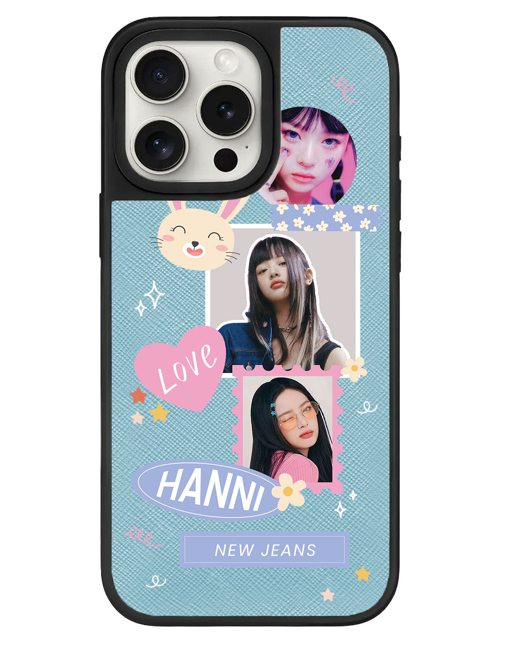 iPhone Leather Grip - Face Grid Frame