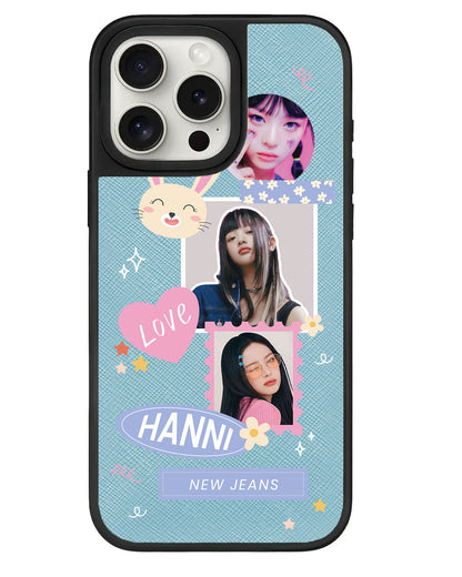 iPhone Leather Grip - Face Grid Frame