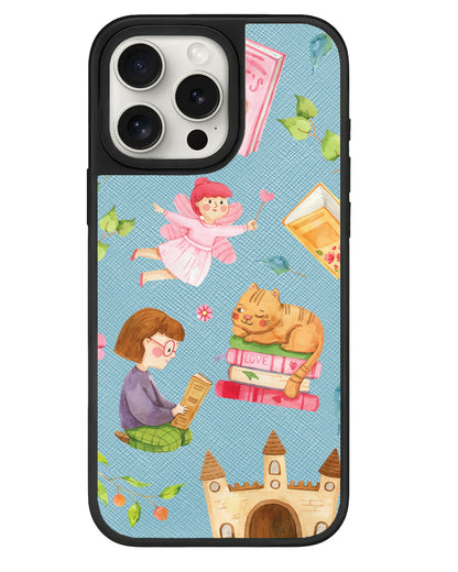 iPhone Leather Grip - Fairy Cat