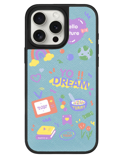 iPhone Leather Grip - Hello Future