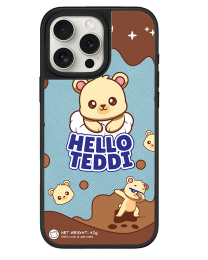iPhone Leather Grip - Hello Teddy 1.0