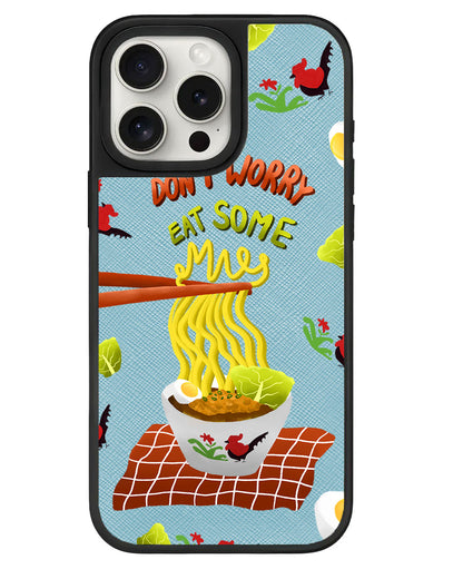 iPhone Leather Grip - Go Eat Some Mie