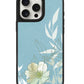 iPhone Leather Grip Case - Green Mint Lily