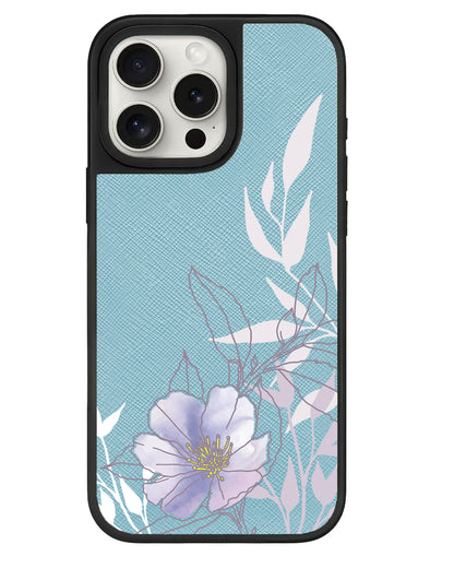 iPhone Leather Grip - Purple Lily