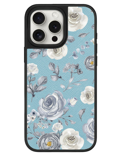 iPhone Leather Grip - Blue Rose