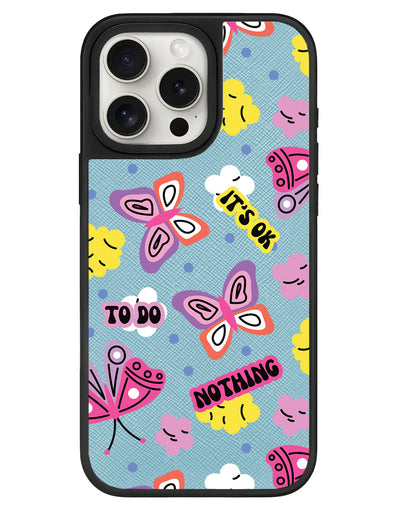 iPhone Leather Grip - It's OK to do Nothing