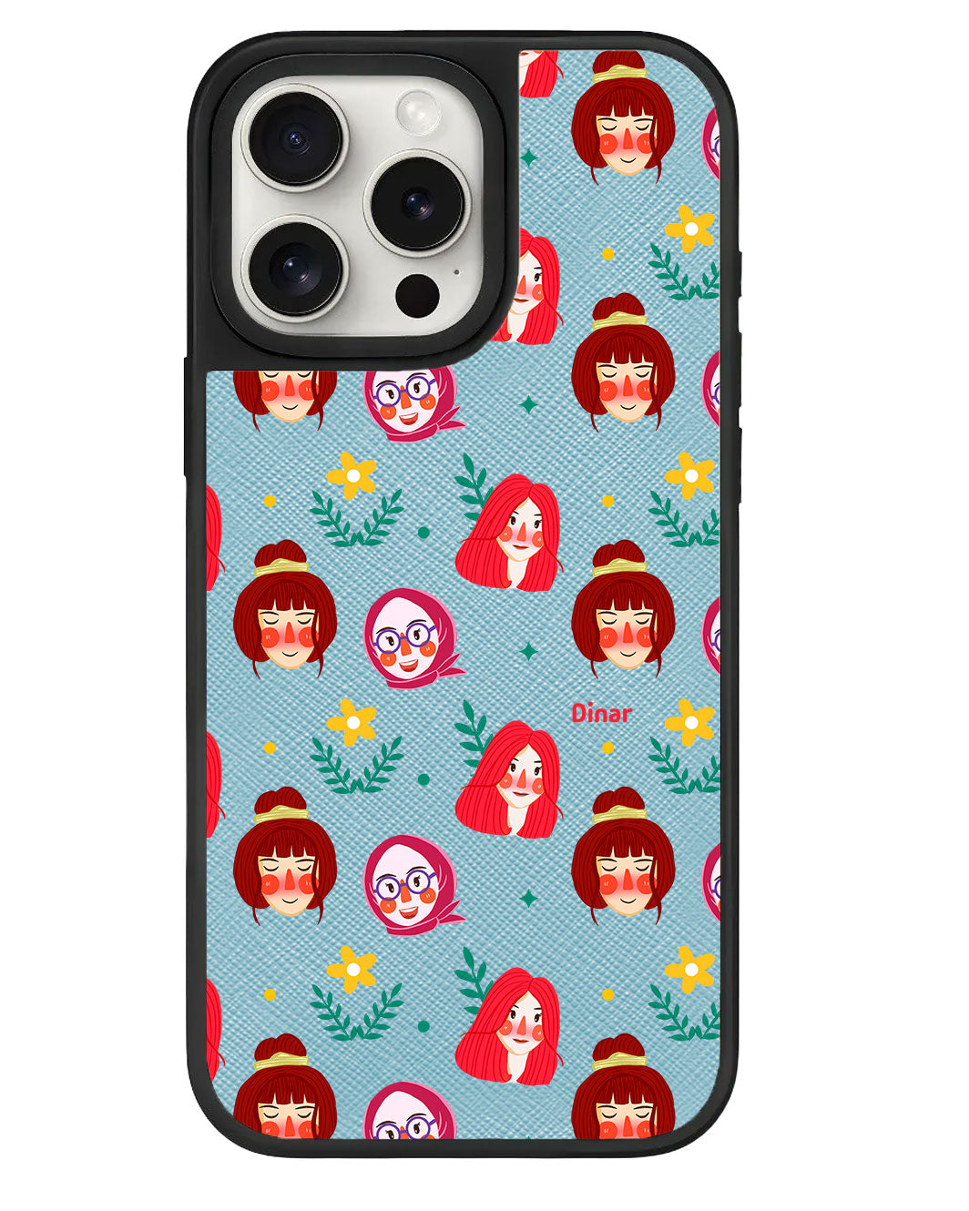 iPhone Leather Grip - Lovely Faces