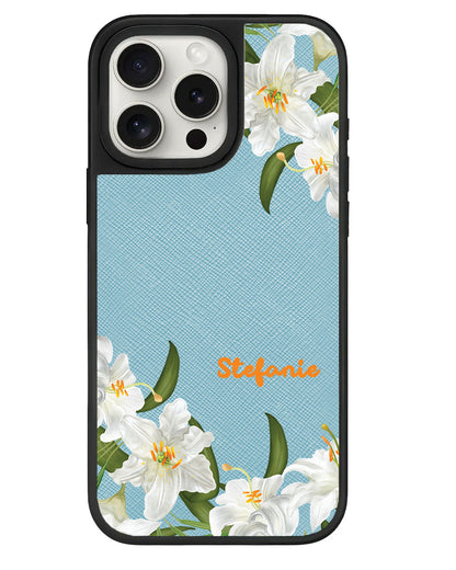 iPhone Leather Grip - May Lily of the Valley