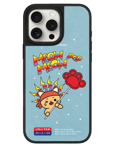 iPhone Leather Grip - Meow Pop 1.0