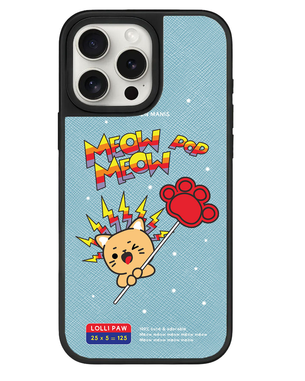 iPhone Leather Grip - Meow Pop 2.0