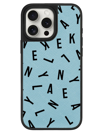 iPhone Leather Grip - CUSTOM MONOGRAM 1.0 Noir