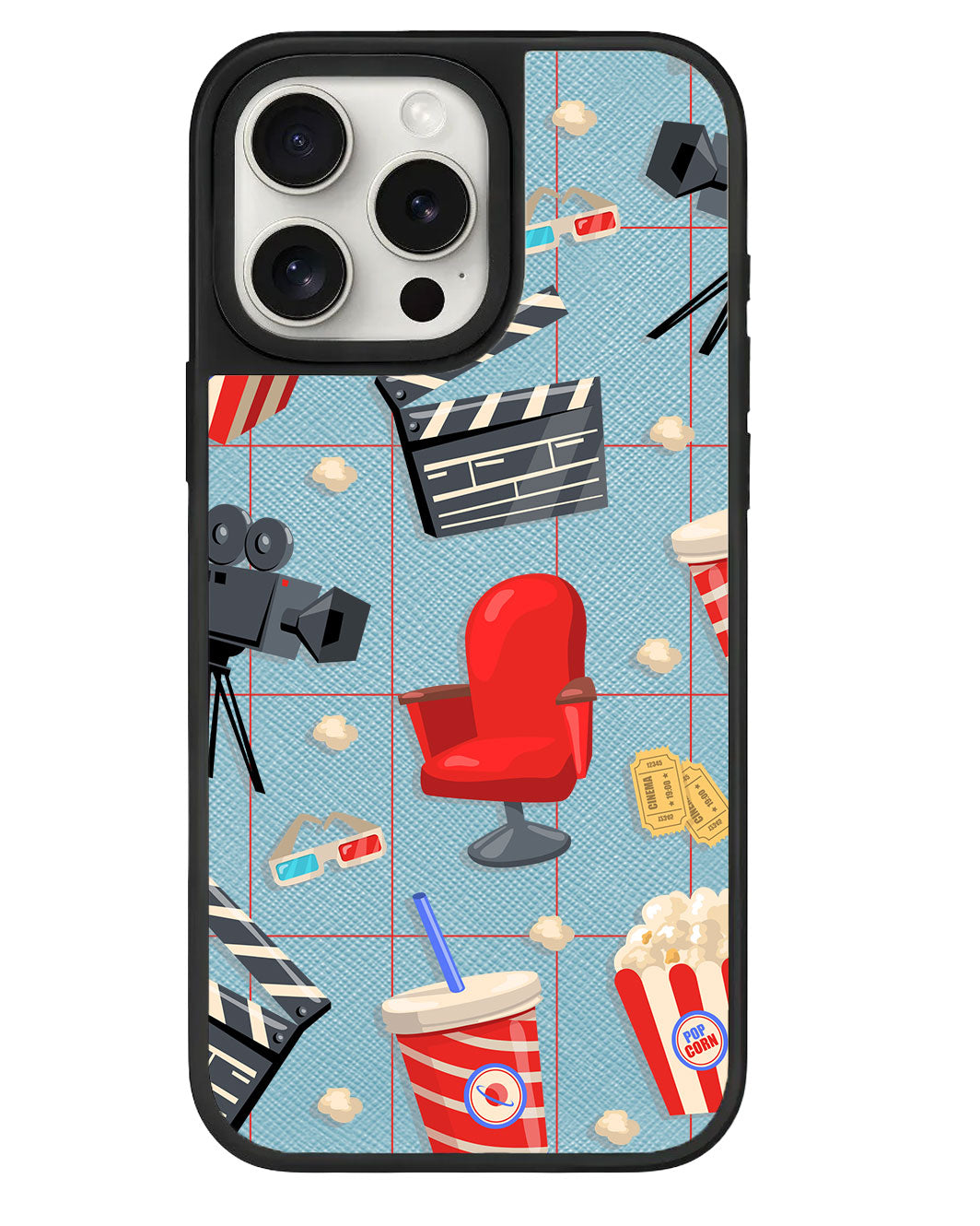 iPhone Leather Grip Case - Movienight