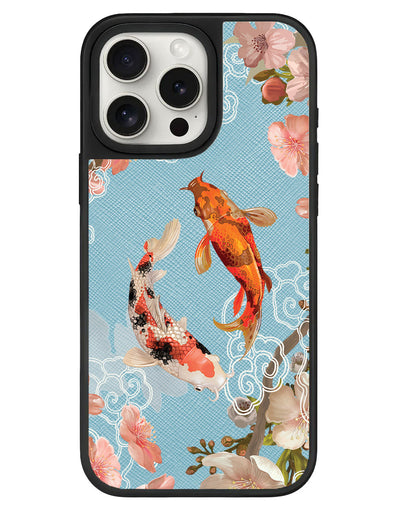 iPhone Leather Grip - Oil Painting Koi