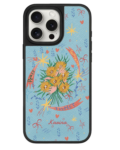 iPhone Leather Grip - Peace