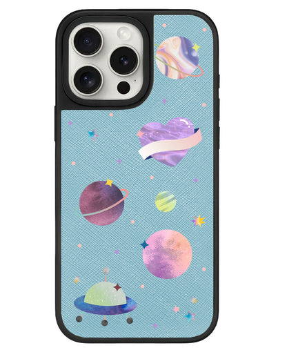 iPhone Leather Grip - Pink Planet