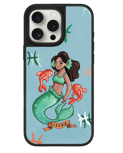 iPhone Leather Grip - Pisces