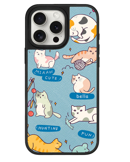 iPhone Leather Grip - Playful Cat 2.0