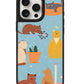 iPhone Leather Grip Case - Playful Cat 1.0