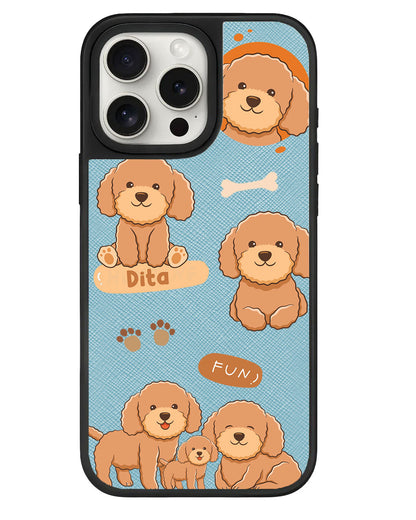 iPhone Leather Grip - Poodle Squad 4.0